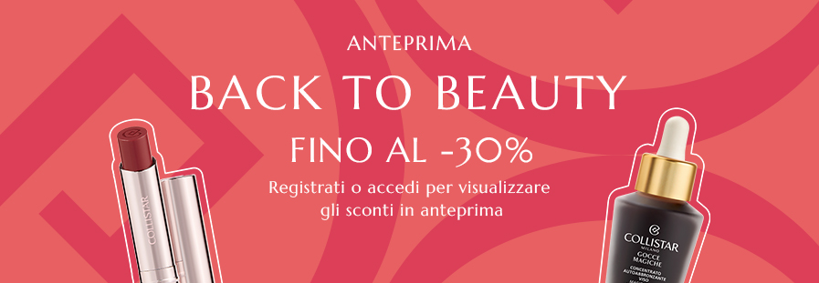 BACK TO BEAUTY - Sconti fino al 30%